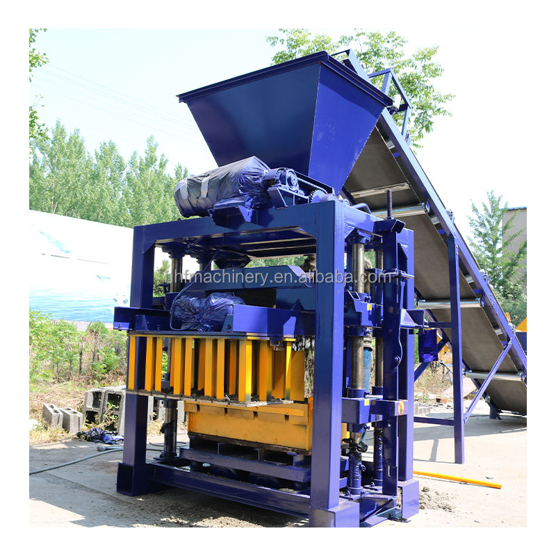 Interlocking Hollow Solid Block Making Machine Product Price QT4-35 Manual Brick Press Building Block Making Machine for Sale