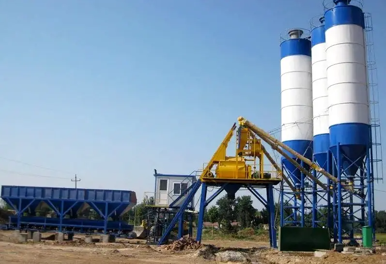 Grade maintenance of concrete mixer